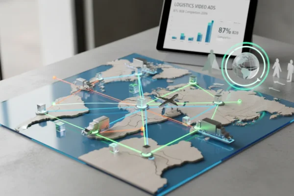 Logistics Video Ads: 87% B2B Completion in 2026