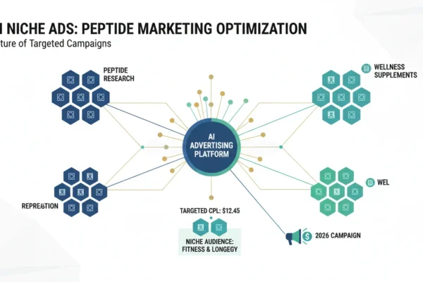 AI Niche Ads: $12.45 CPL for Peptide Marketing in 2026