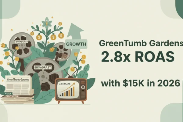 GreenThumb Gardens: 2.8x ROAS with $15K in 2026