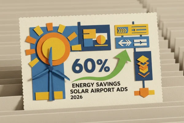 Solar Airport Ads: 2026’s 60% Energy Savings