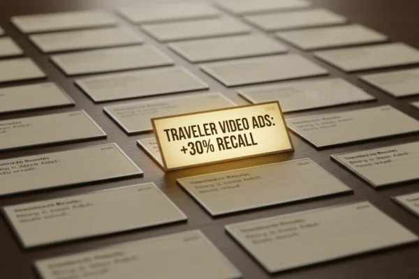 Traveler Video Ads: 30% Recall Boost by 2026