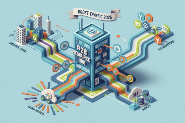 B2B Video Ads: Boost Resource Hub Traffic in 2026