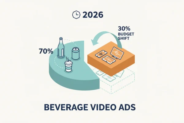 Beverage Video Ads: 30% Budget Shift for 2026