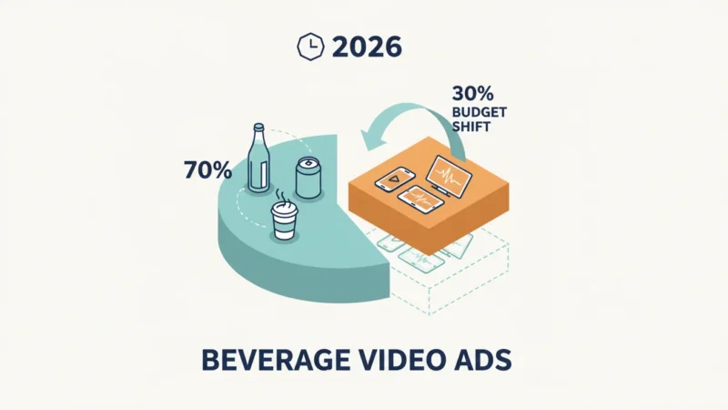 Beverage Video Ads: 30% Budget Shift for 2026