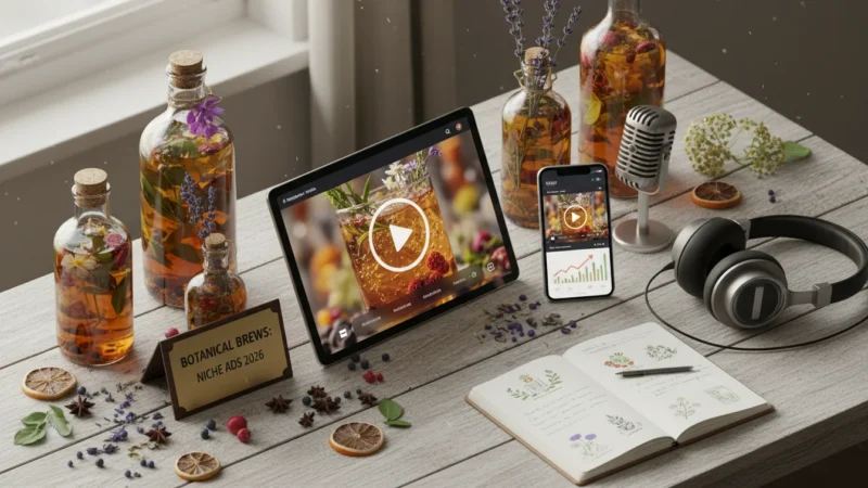 Botanical Brews: Niche Video Ads Win 2026