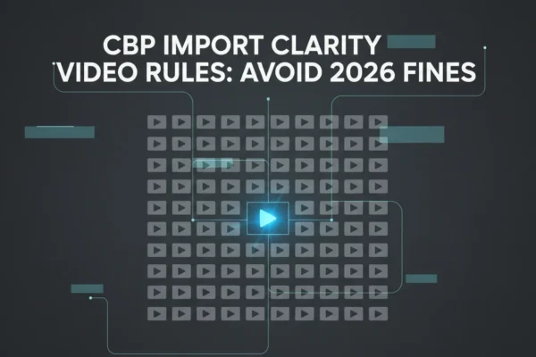 CBP Import Clarity Video Rules: Avoid 2026 Fines