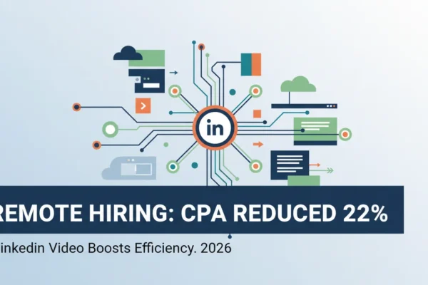 Remote Hiring: LinkedIn Video Cuts CPA 22% in 2026